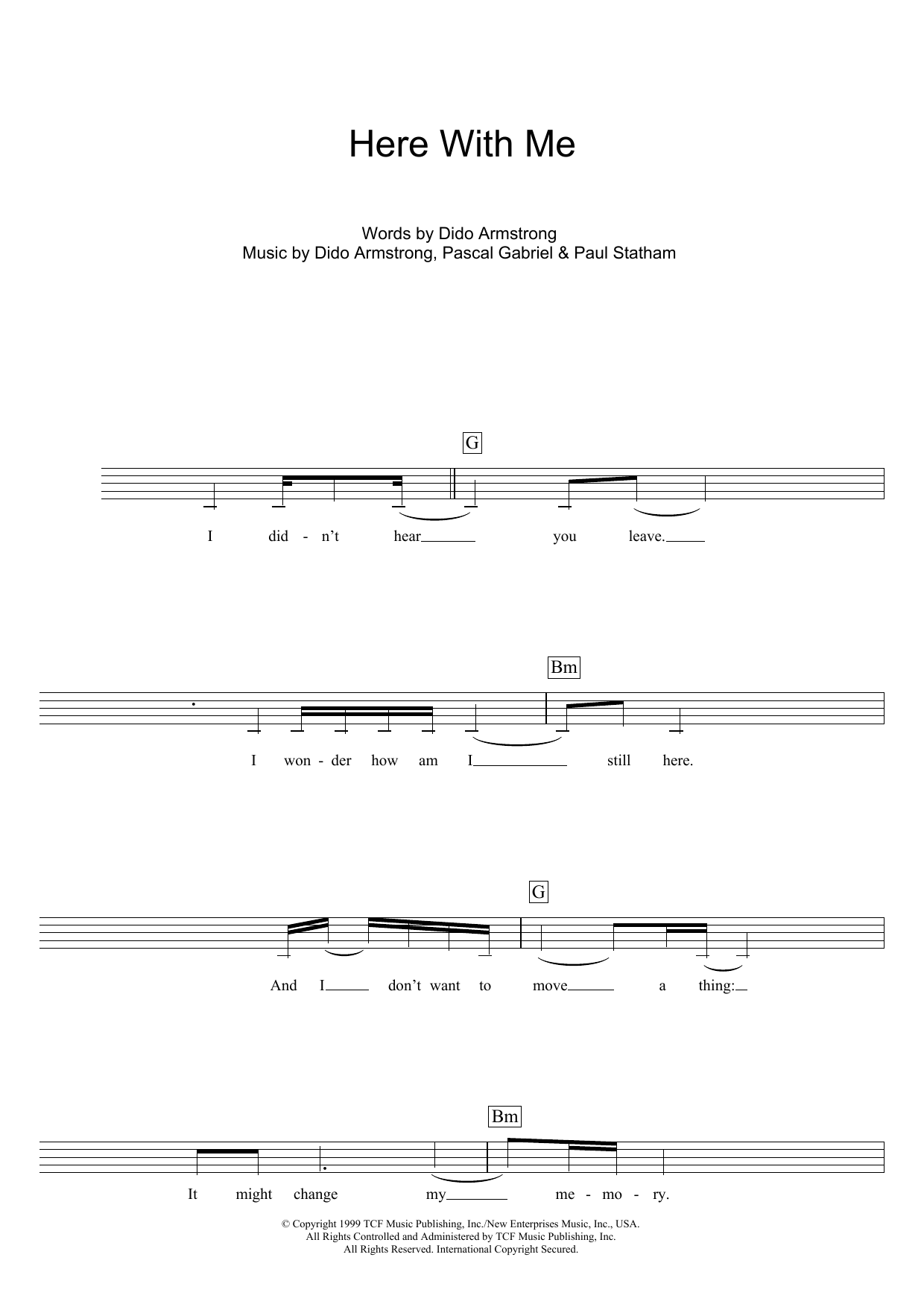 Produktbild zu: Here With Me (Theme from Roswell)