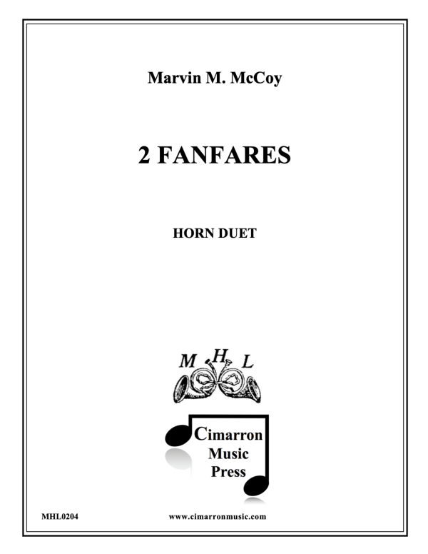Product picture to: Two FanfaresMarvin McCoy