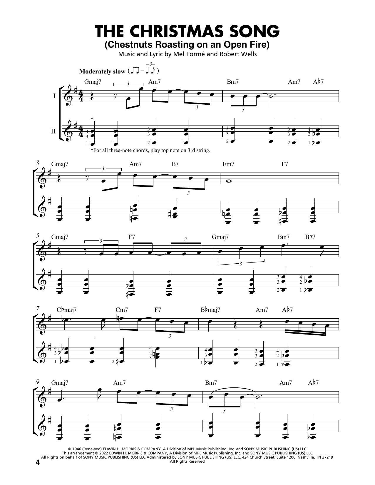 Product picture to: The Christmas Song (Chestnuts Roasting On An Open Fire) (arr. Mark Phillips)