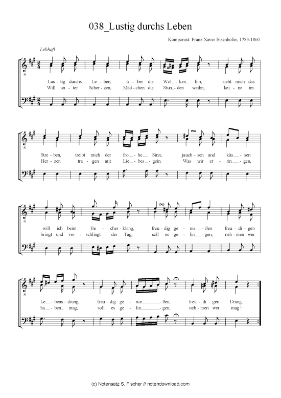 Product picture to: Lustig durchs Leben Franz Xaver Eisenhofer (1783-1860)