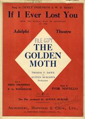 cover: If I Ever Lost You (from 'The Golden Moth'), Ivor Novello