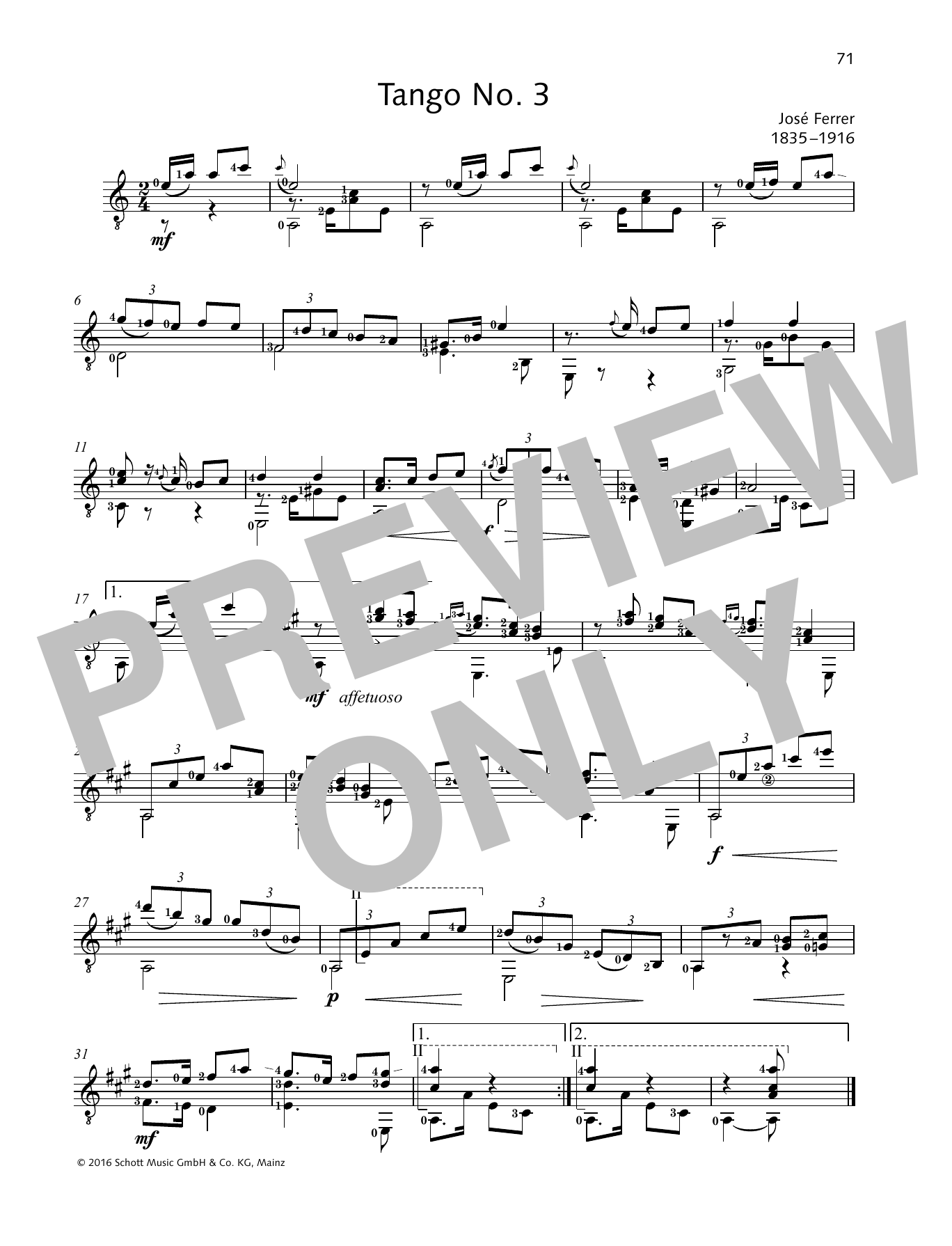 Produktbild zu: Tango No. 3