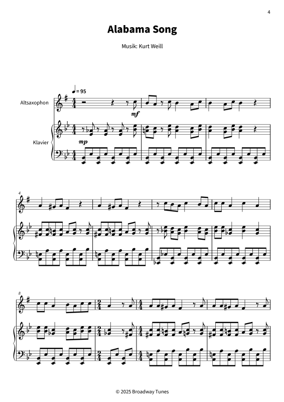 gallery: Alabama Song, , (Alt-Saxophon und Klavier)