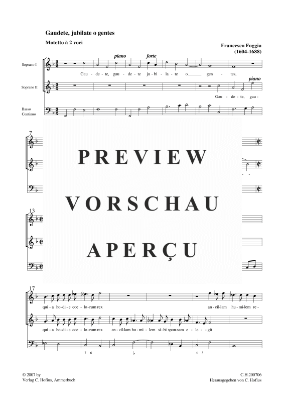 gallery: Gaudete, jubilate, , (2 Soprane und BC)