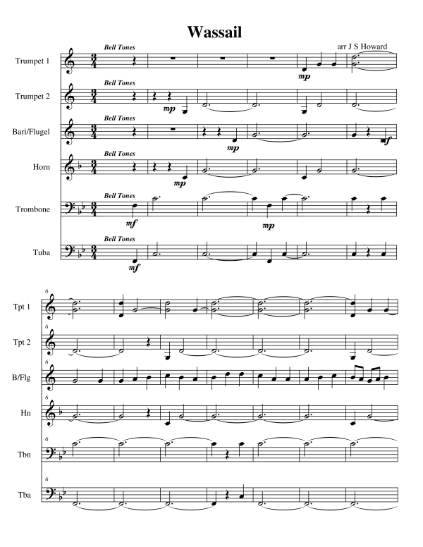 Produktgalerie: Seite 1 von 11 Wassail, , Blechbläser Sextett