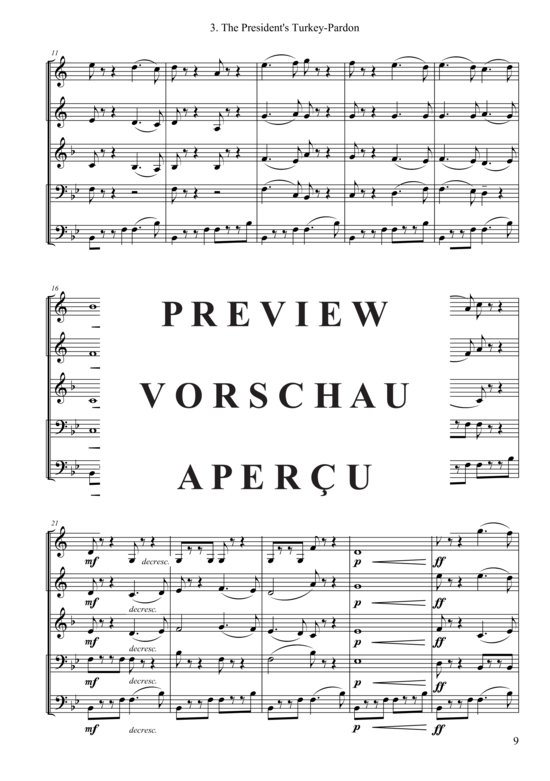 gallery: The President´s Turkey-Pardon , , (Blechbläser Quintett)