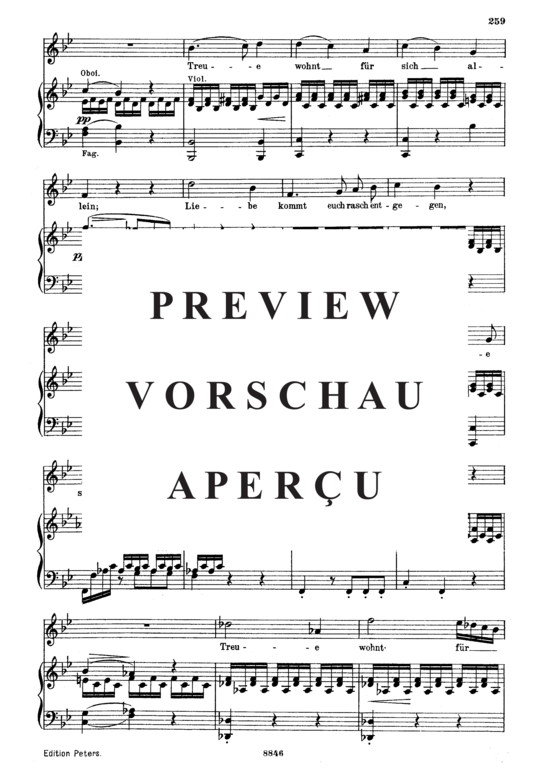 Product gallery: Page 3 of 4 Arietta der Claudine D.239-6 Liebe schwärmt auf allen Wegen, , Medium Voice and Piano