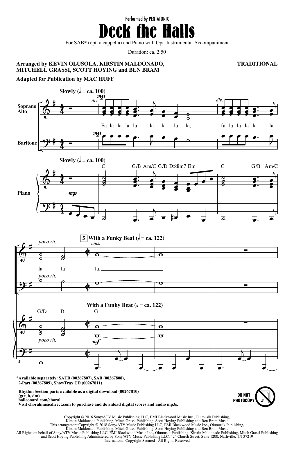 Product picture to: Deck The Halls (arr. Mac Huff)