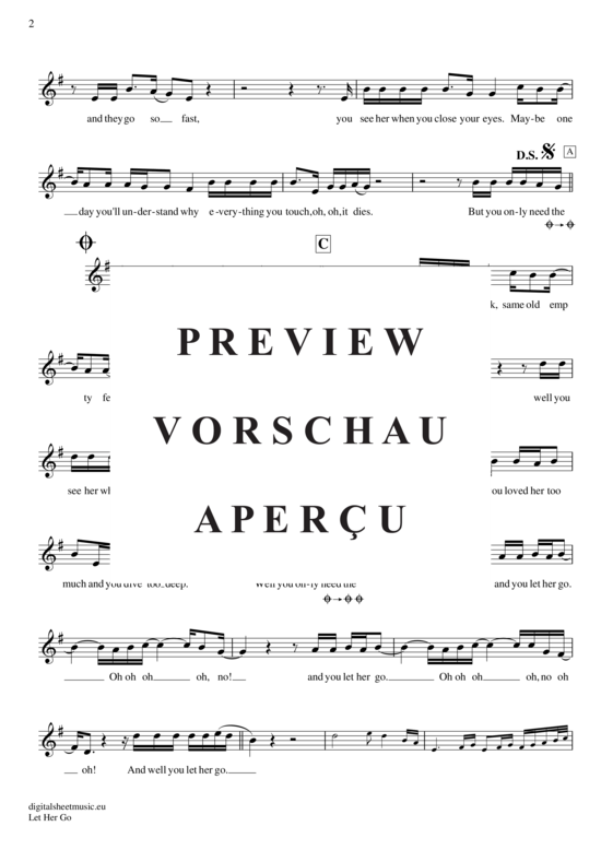 Product gallery: Page 3 of 4 Let her go , Passenger, (recorder)