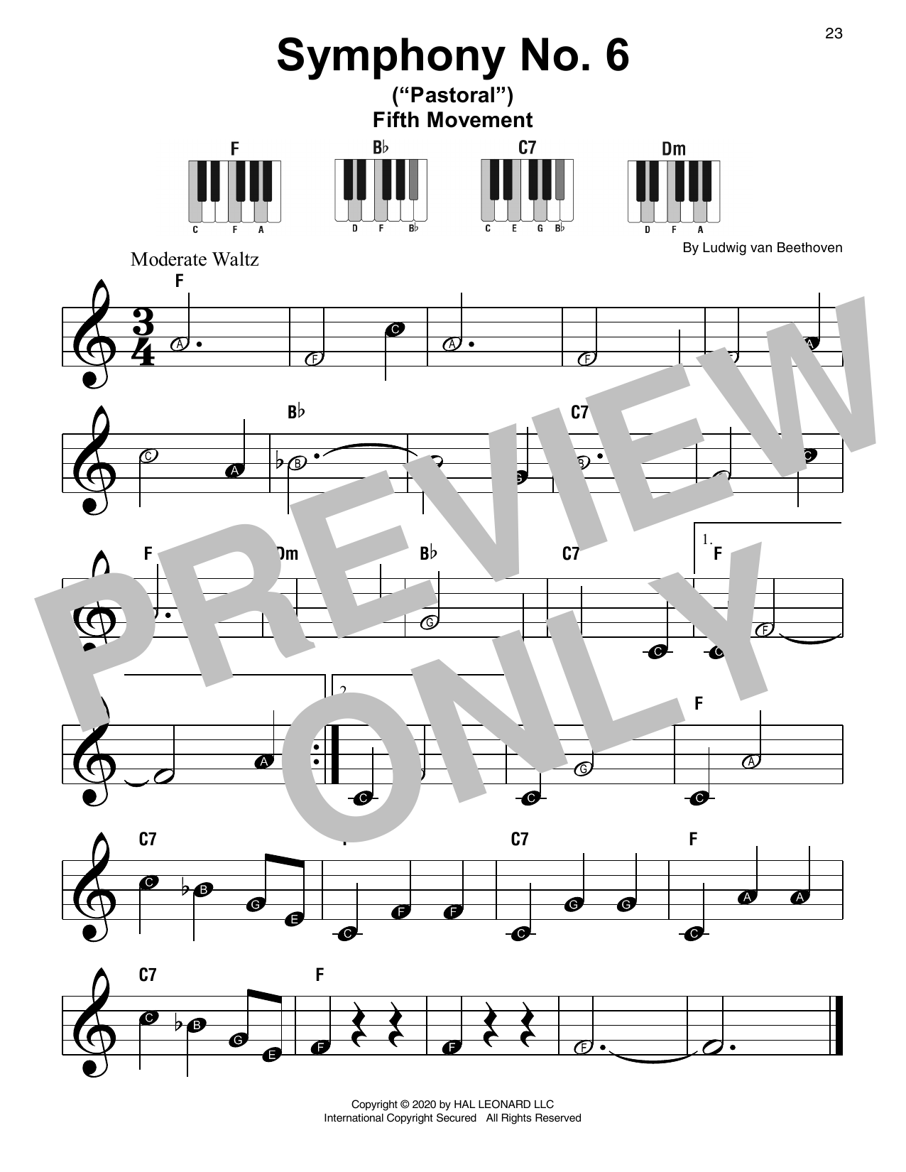 Produktbild zu: Symphony No. 6 In F Major ("Pastoral"), First Movement Excerpt