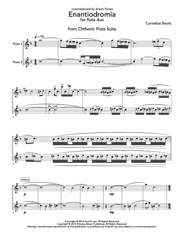 Product gallery: Page 1 of 11 Enantiodromia, , (Flute Duo)