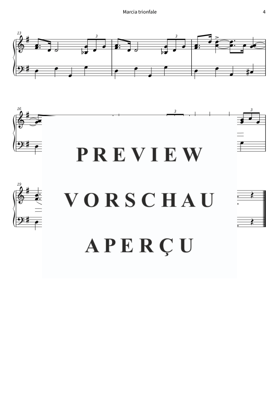 gallery: Marcia trionfale - Versione semplificata, , (Klavier Solo)