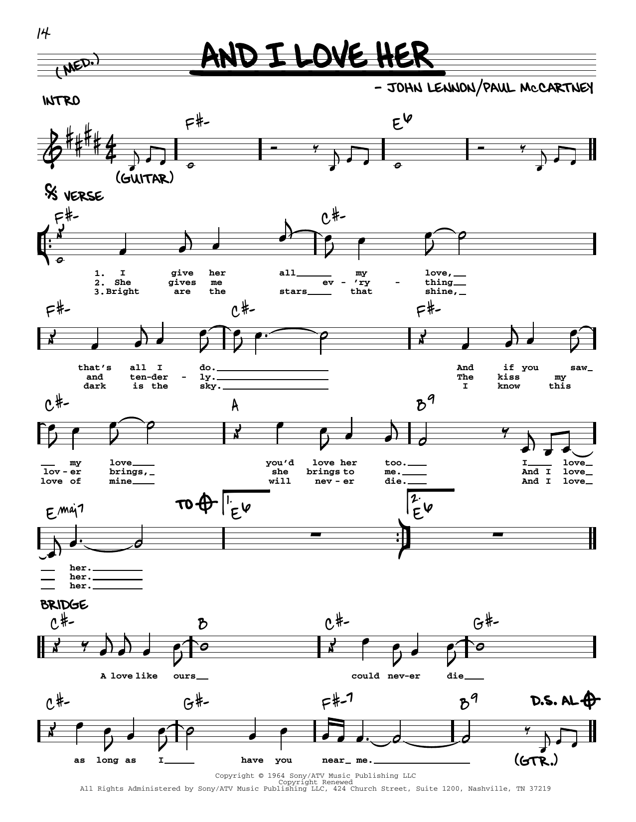 Produktbild zu: And I Love Her [Jazz version]