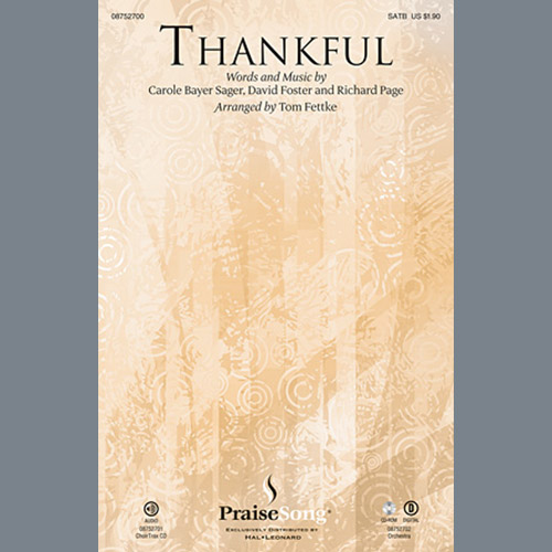 cover: Thankful, Tom Fettke, Chor