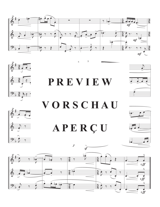 Produktgalerie: Seite 9 von 21 Pocono Trios , , (Trio für Trompete in B, Horn/Trompete in B + Posaune/Euphonium)