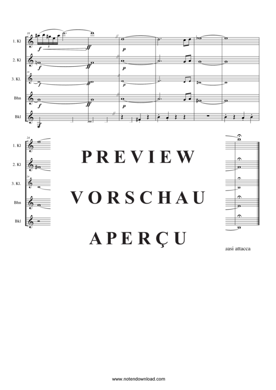 gallery: Der Engel vom westlichen Fenster , , (Klarinettenquartett Partitur)