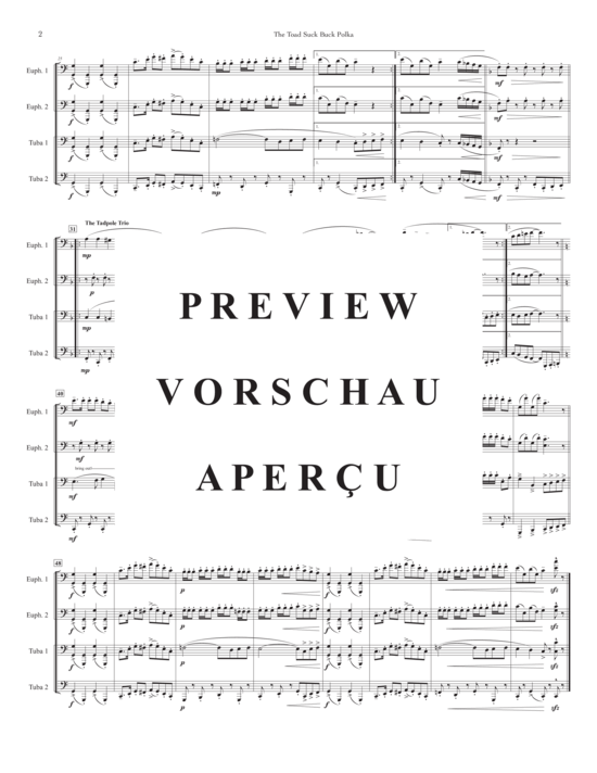 Product gallery: Page 4 of 10 Toad Suck Buck Polka, The , , (Tuba Quartett EETT)