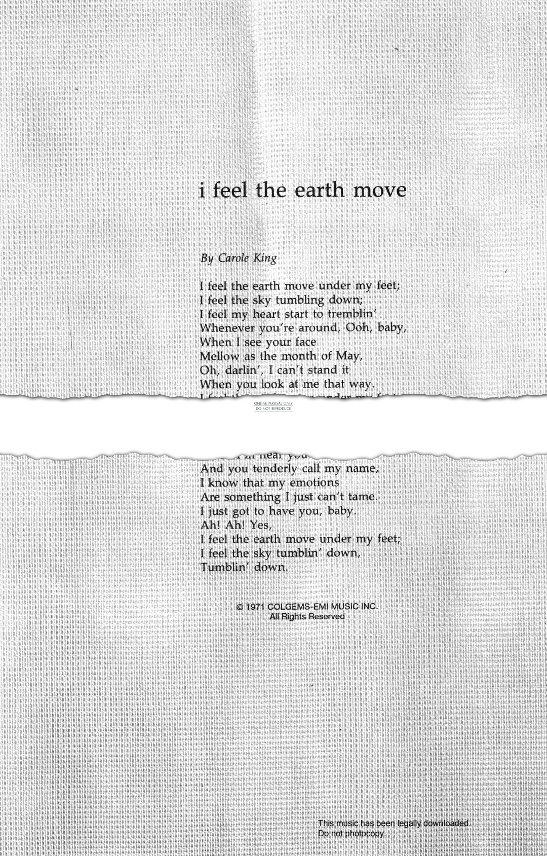 Product picture to: I Feel The Earth Move