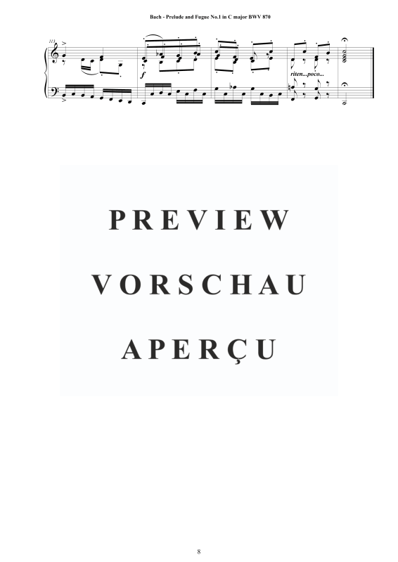 Product gallery: Page 9 of 11 The Well Tempered Clavier Book II - 24 Preludes and Fugues, , Solo Piano