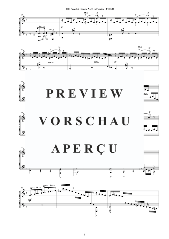 Produktgalerie: Seite 5 von 9 Sonate Nr. 11 in F-Dur, , Klavier Solo