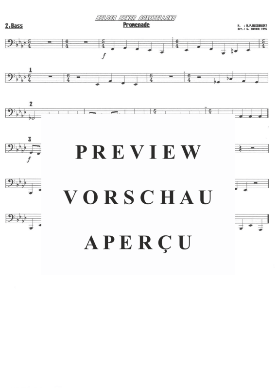 Product gallery: Page 4 of 11 Promenade aus ´Bilder einer Ausstellung´, , (Brass Ensemble)