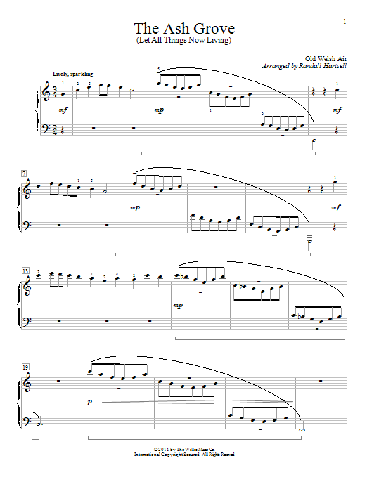 Produktgalerie: Seite 1 von 1 The Ash Grove, Traditional, Klavier