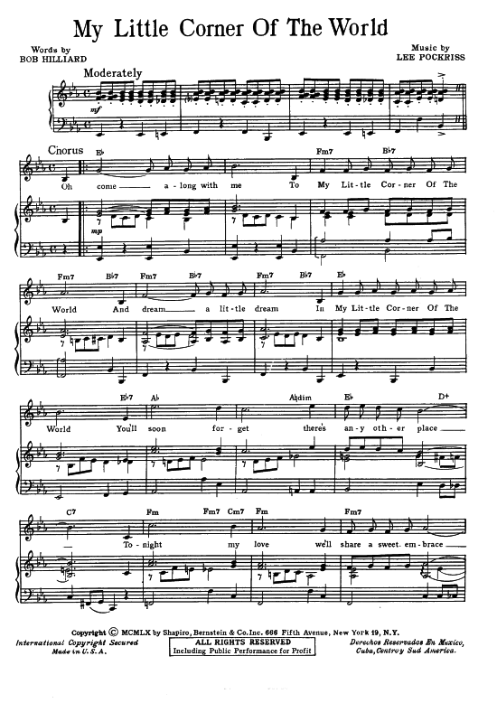 Produktbild zu: My Littler Corner Of The World  Anita Bryant Wilma Reading Connie Smith  