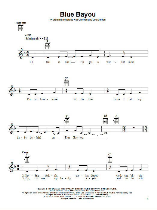 Product gallery: Page 1 of 1 Blue Bayou, Roy Orbison