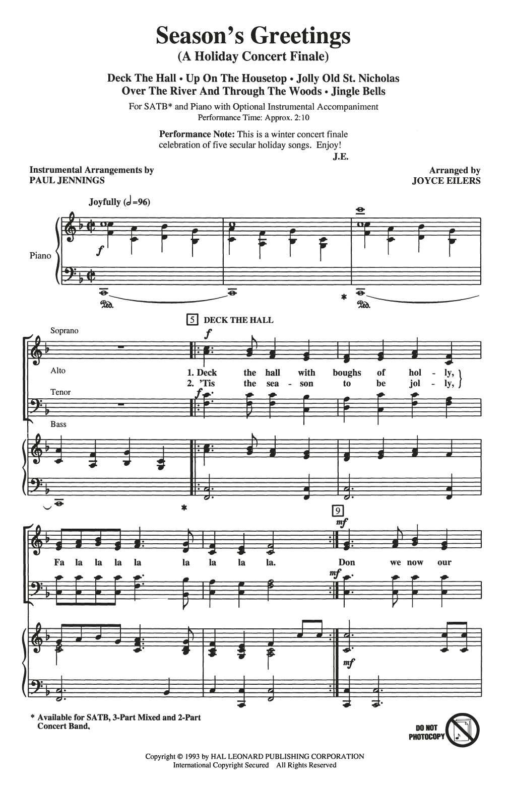 Produktbild zu: Season's Greetings (Medley)