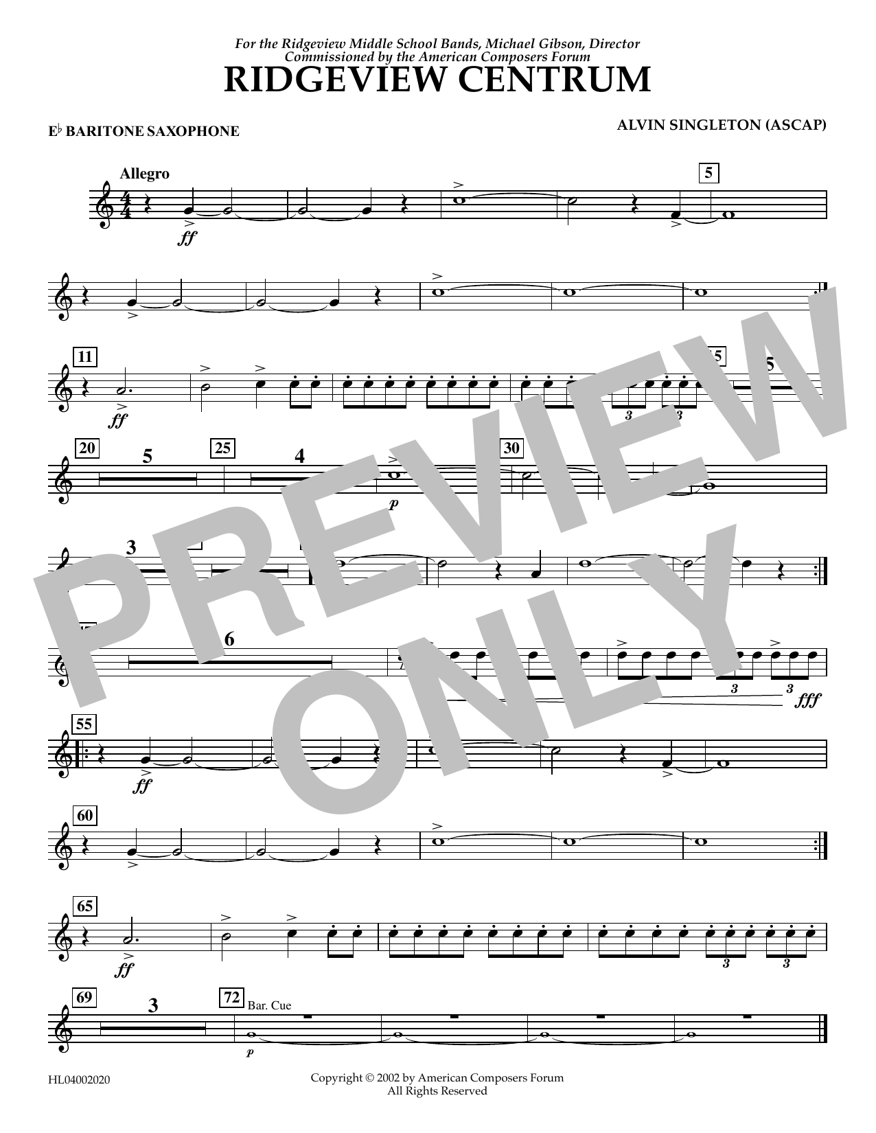 Product picture to: Ridgeview Centrum - Eb Baritone Saxophone