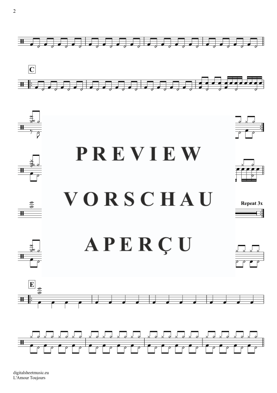Produktgalerie: Seite 3 von 5 L'Amour Toujours, Gigi D'Agostino, Drums
