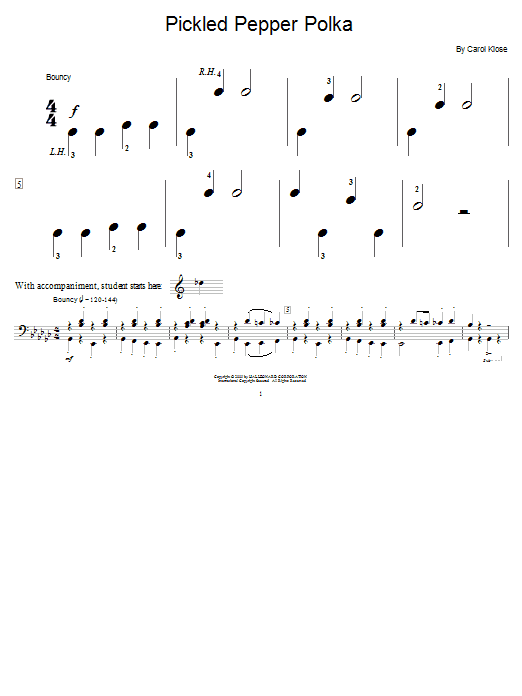 Produktbild zu: Pickled Pepper Polka (Piano Duet)