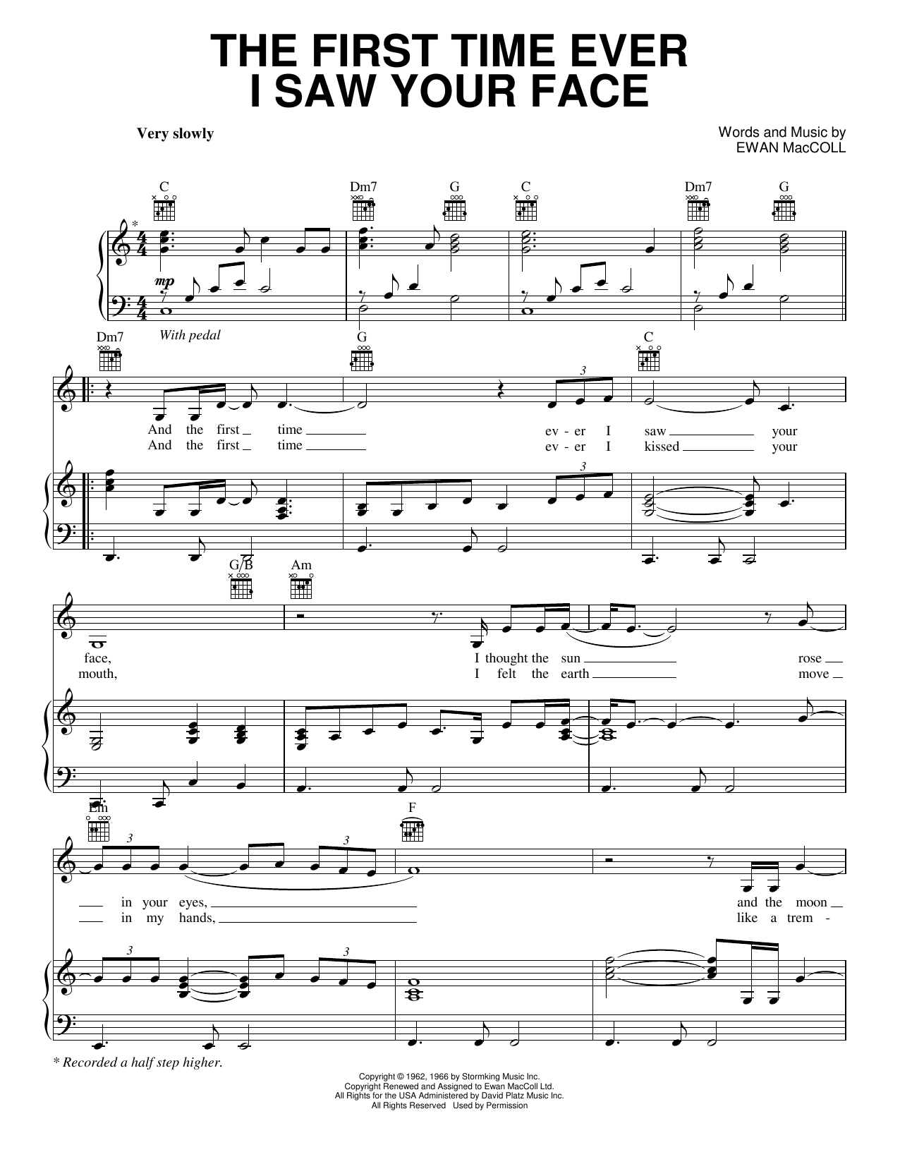 Produktgalerie: Seite 1 von 1 The First Time Ever I Saw Your Face, Leona Lewis, Gesang, Gitarre, Klavier