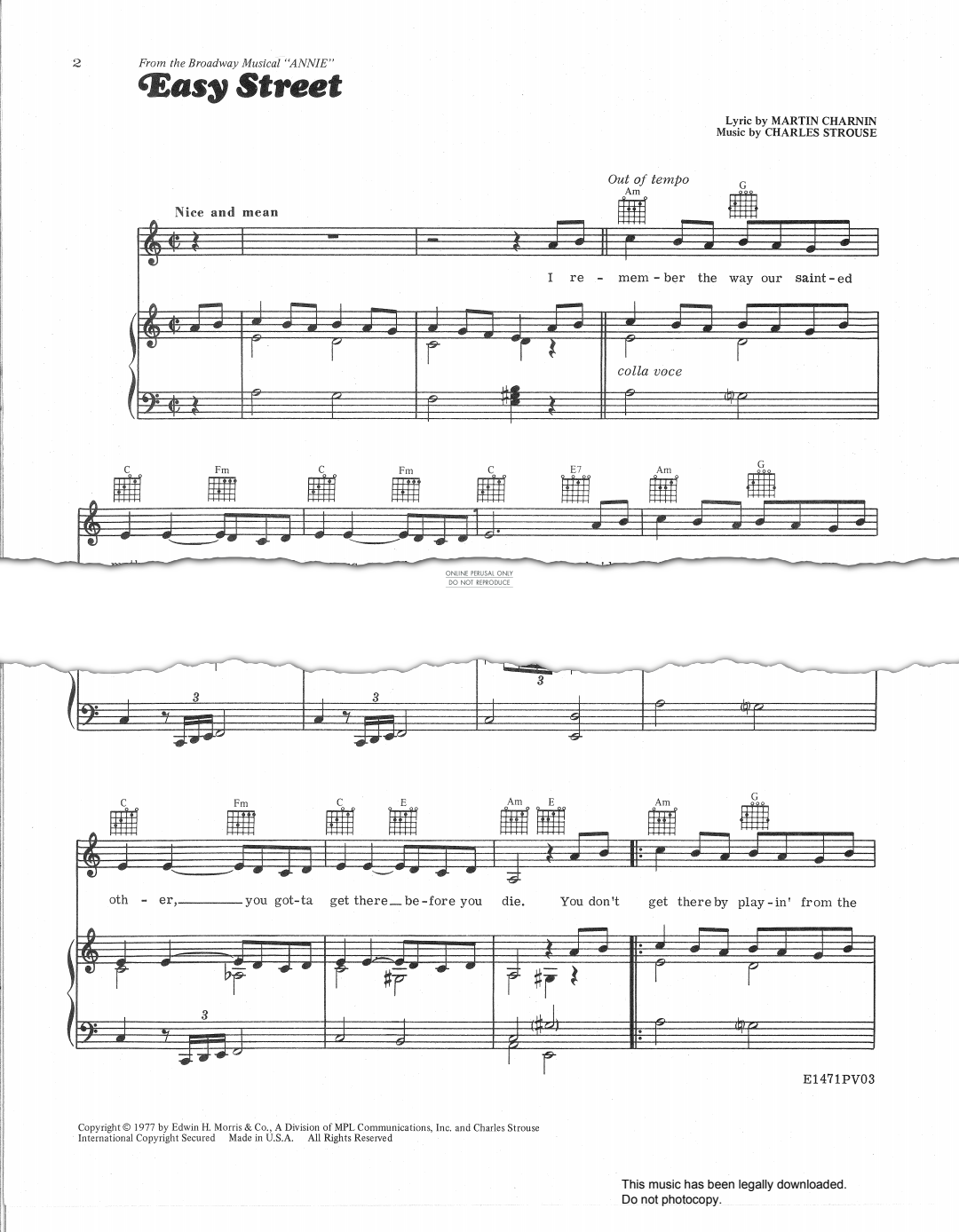 Produktbild zu: Easy Street (from "Annie")