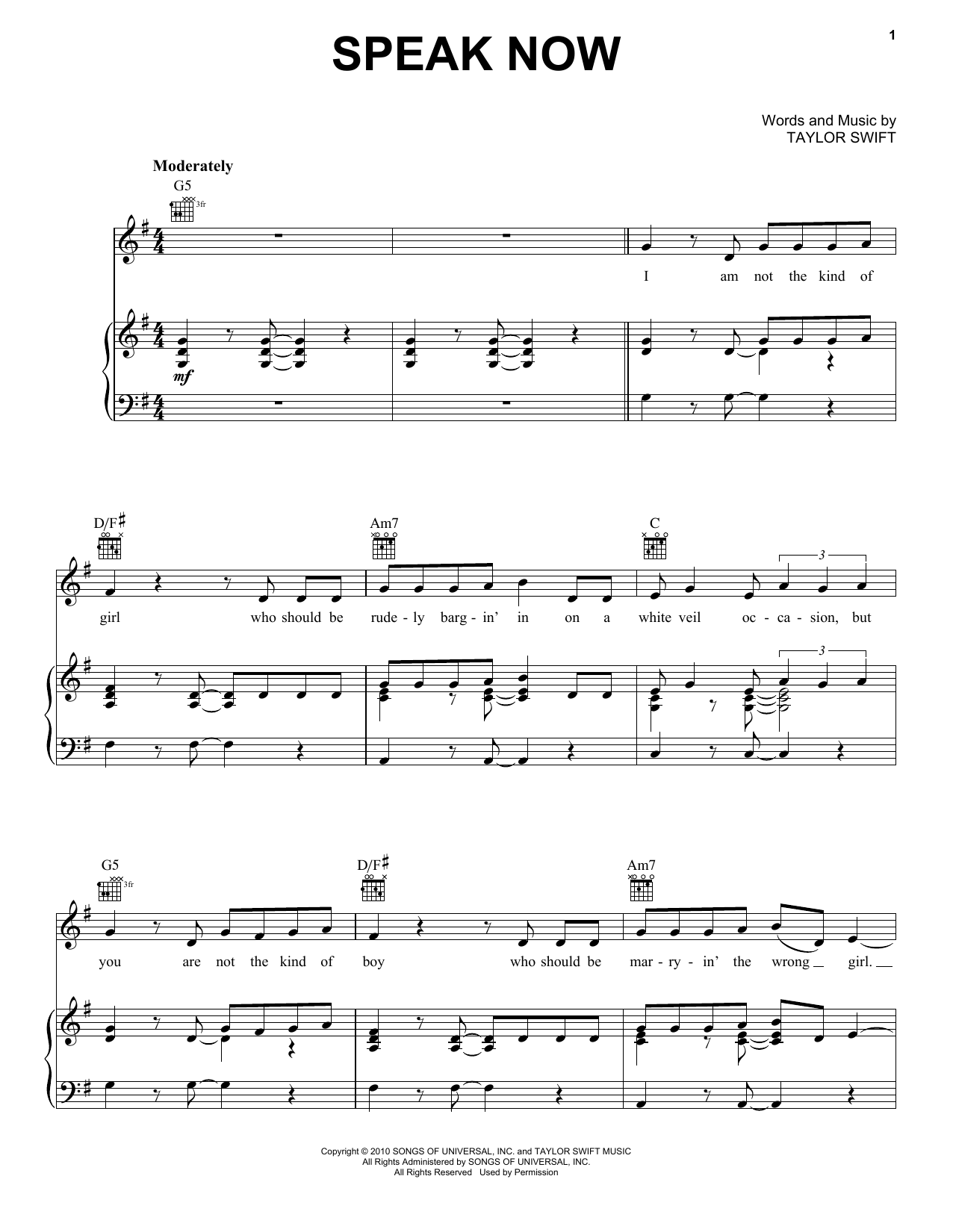 Produktbild zu: Speak Now