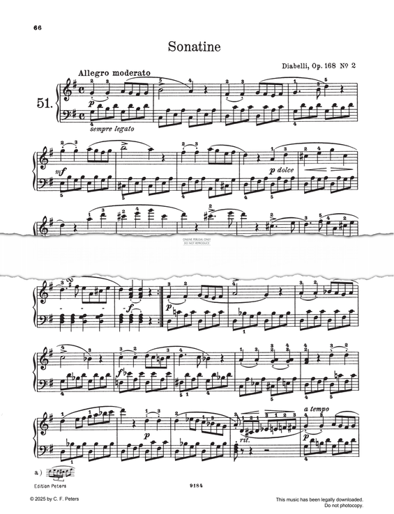 Produktgalerie: Seite 1 von 1 Sonatine G-major, Op. 168, Nr. 2, Anton Diabelli, Klavier