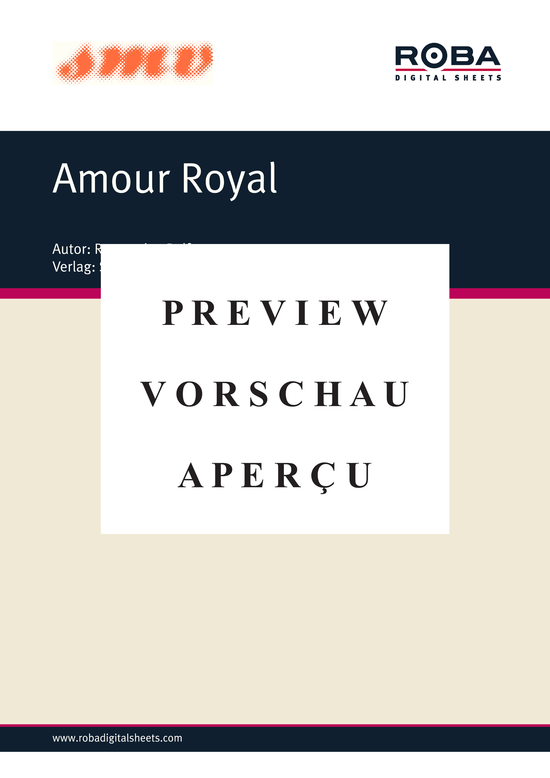 Produktgalerie: Seite 2 von 3 Amour Royal , , (Klavier + Stimme in B)