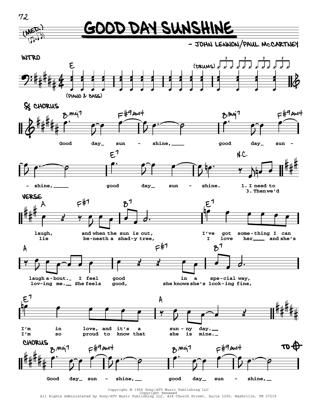 Produktbild zu: Good Day Sunshine [Jazz version]