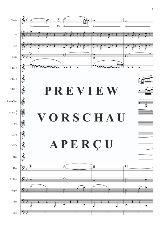 Product gallery: Page 10 of 11 Ave Maria, , Solo Voice and Wind Band