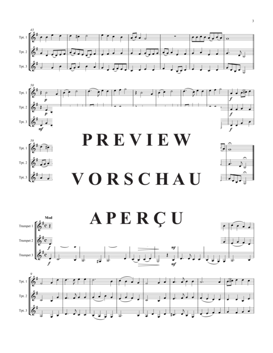 Produktgalerie: Seite 4 von 11 3 Hymns of Thanksgiving , , (3x Trompete)