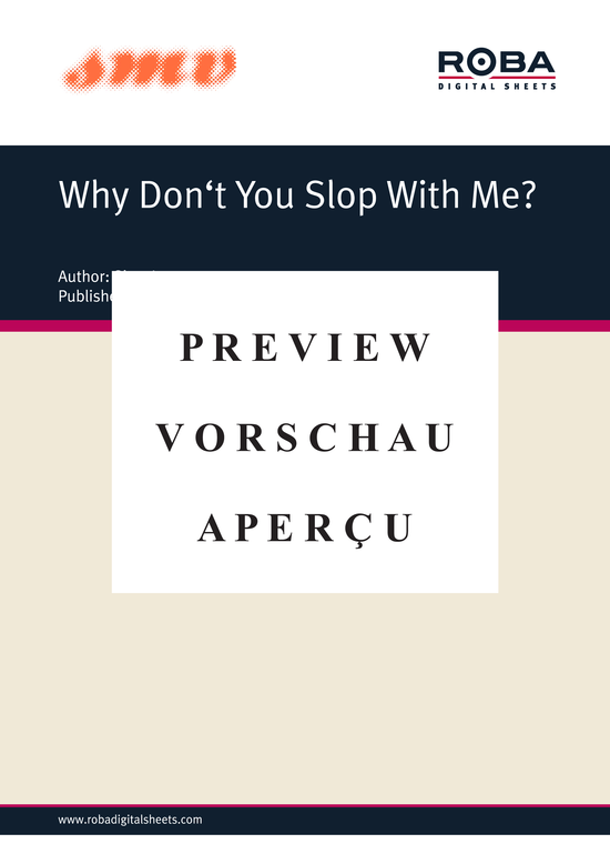 Product gallery: Page 2 of 3 Why Don´t You Slop With Me? , Roger, Mike, Piano and Voice