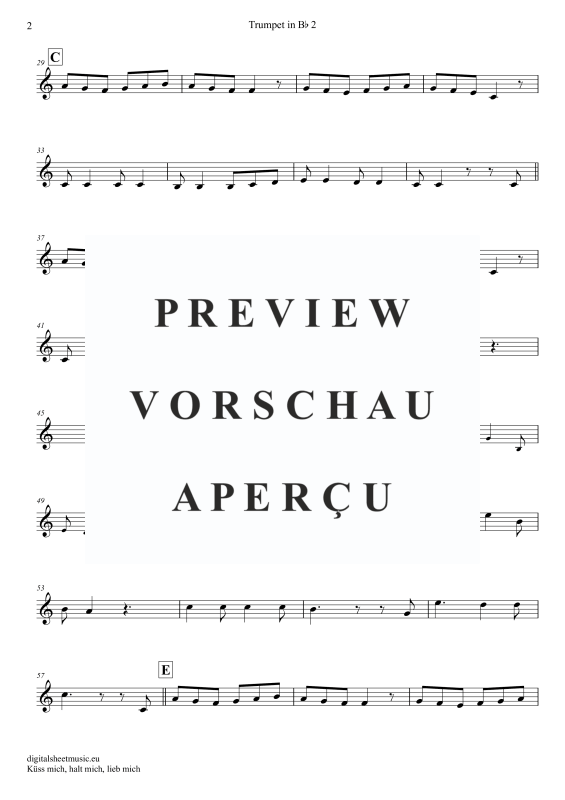 Produktgalerie: Seite 11 von 11 Küss Mich, Halt Mich, Lieb Mich, Egli, Beatrice, (Trompeten Trio + Klavier)