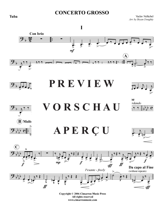 Product gallery: Page 12 of 14 Concerto Grosso , , (tuba + piano)