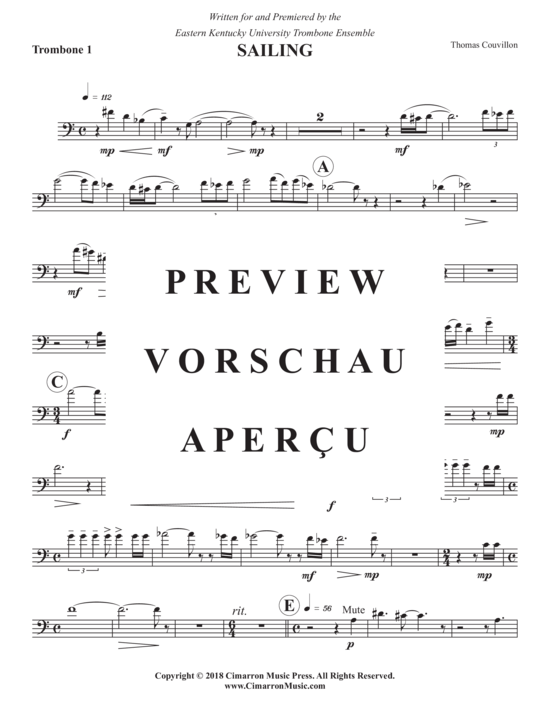 Product gallery: Page 12 of 21 Sailing , , (Trombone Ensemble)