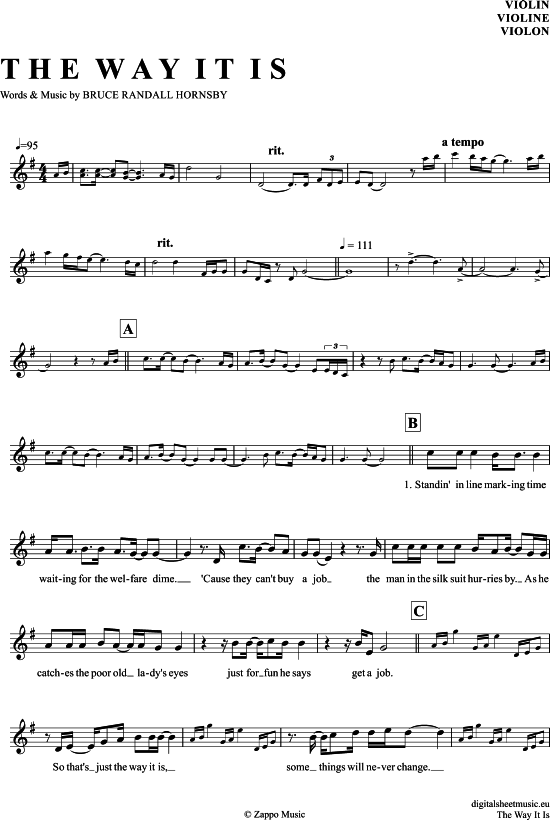 Product gallery: Page 1 of 5 The Way It Is , Hornsby, Bruce, (violin)