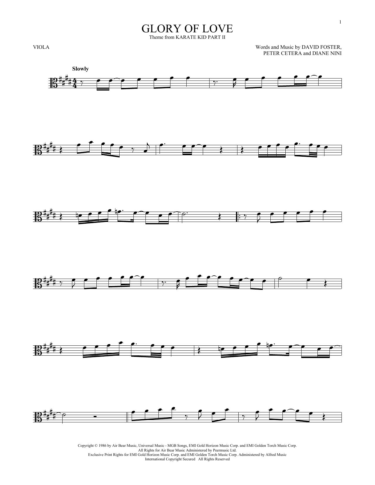 Product gallery: Page 1 of 1 Glory Of Love, Peter Cetera