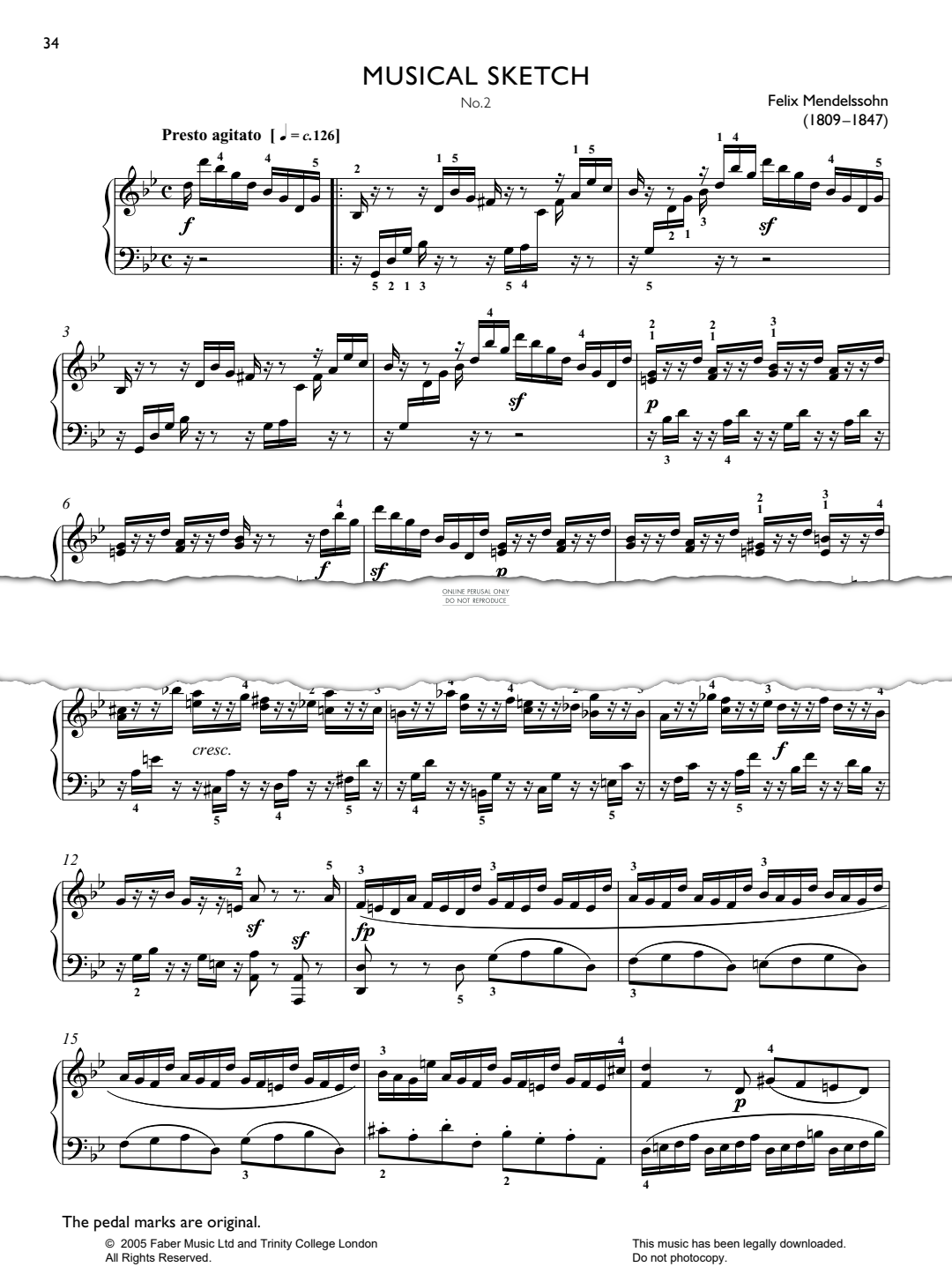 Produktbild zu: Musical Sketch, No.2