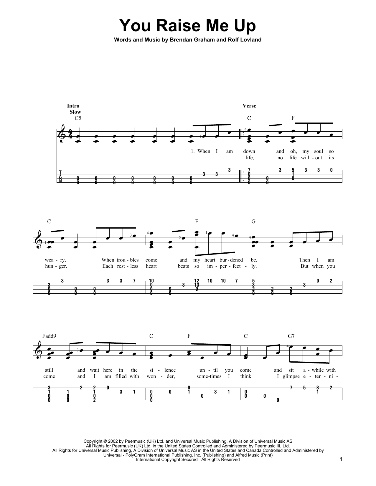 Product gallery: Page 1 of 1 You Raise Me Up, Josh Groban