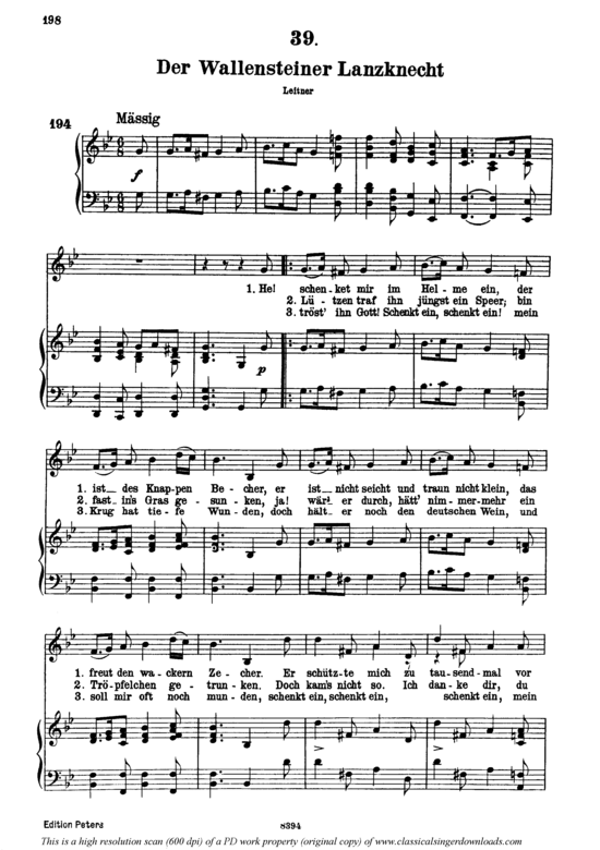 Product picture to: Der Wallensteiner Lanzknecht D.931Franz Schubert