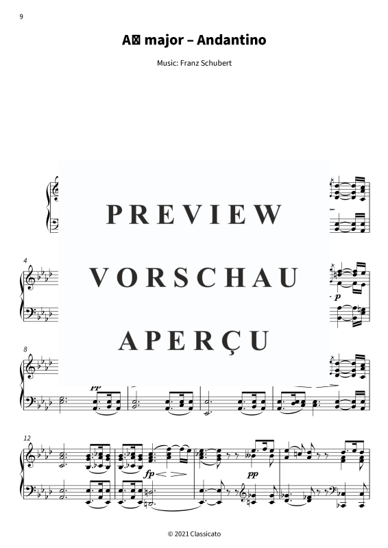 Produktgalerie: Seite 11 von 11 Moments musicaux D 780 (op. 94) - Six Romantic Character Pieces for Piano, , Klavier Solo